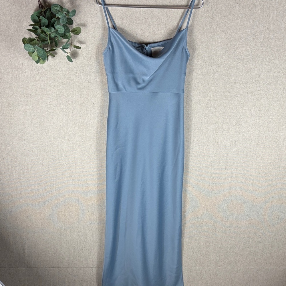BHLDN > Cali Satin Charmeuse Midi Dress 4 - Picture 2 of 10